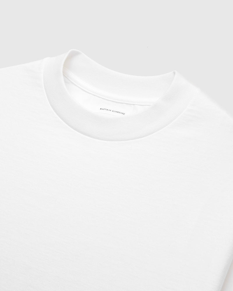 Suvin Supima Tube Half Sleeve T-Shirt in Off White