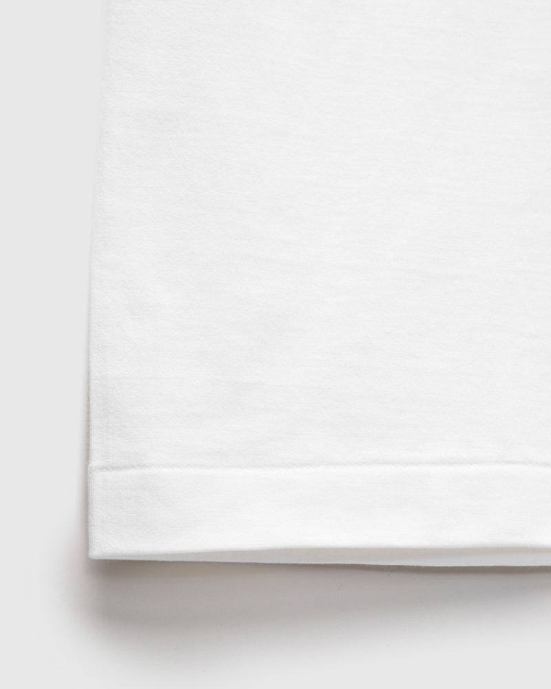 Suvin Supima Tube Half Sleeve T-Shirt in Off White
