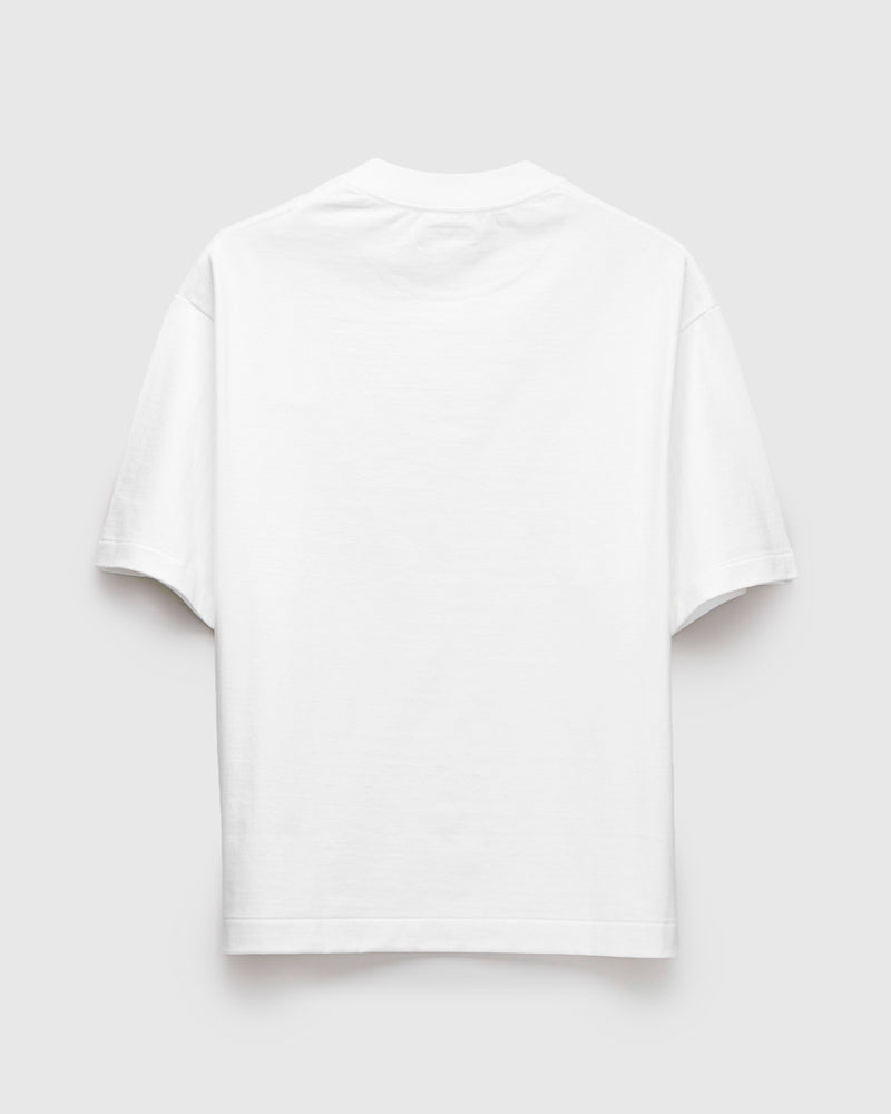 Suvin Supima Tube Half Sleeve T-Shirt in Off White