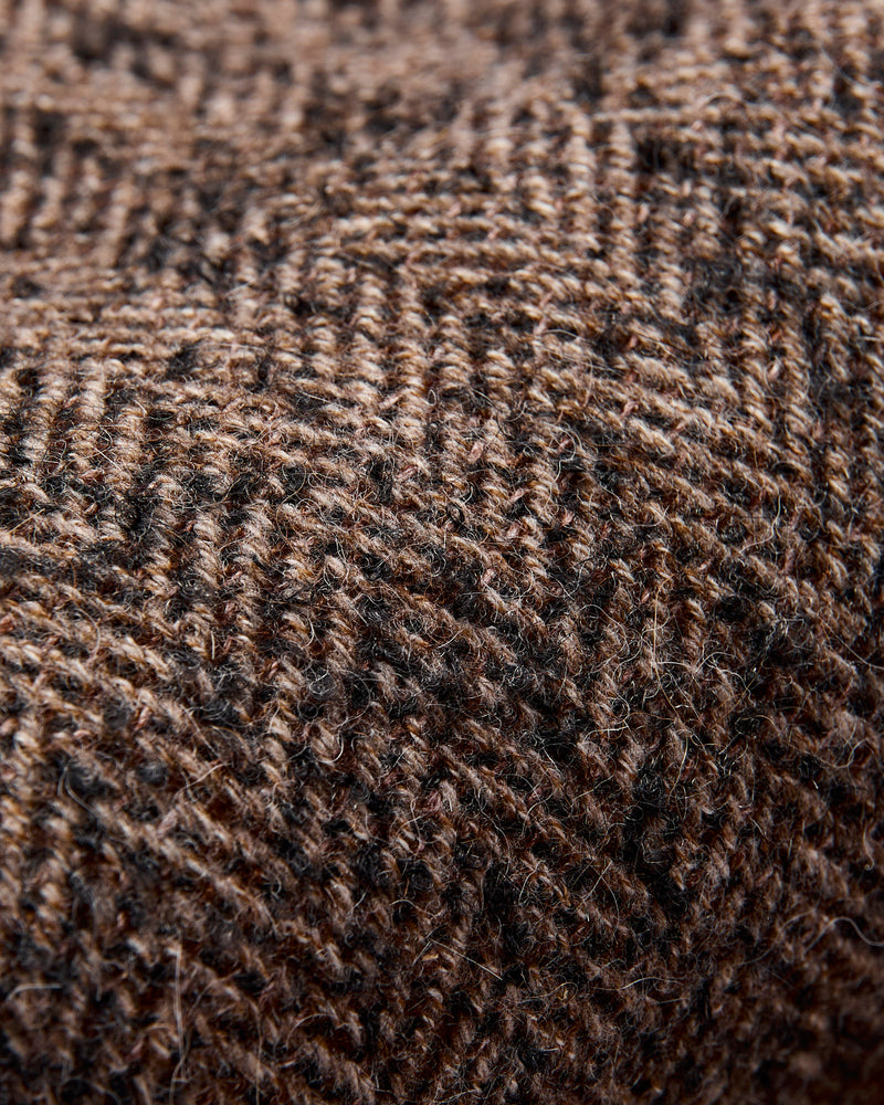 Walk Easy Trouser in Brown Herringbone