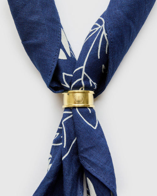 Bandana Ring in Brass