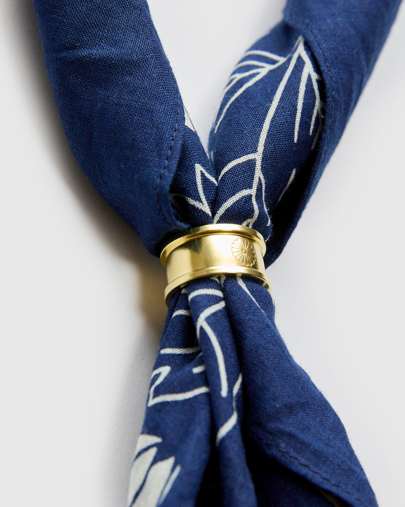 Bandana Ring in Brass