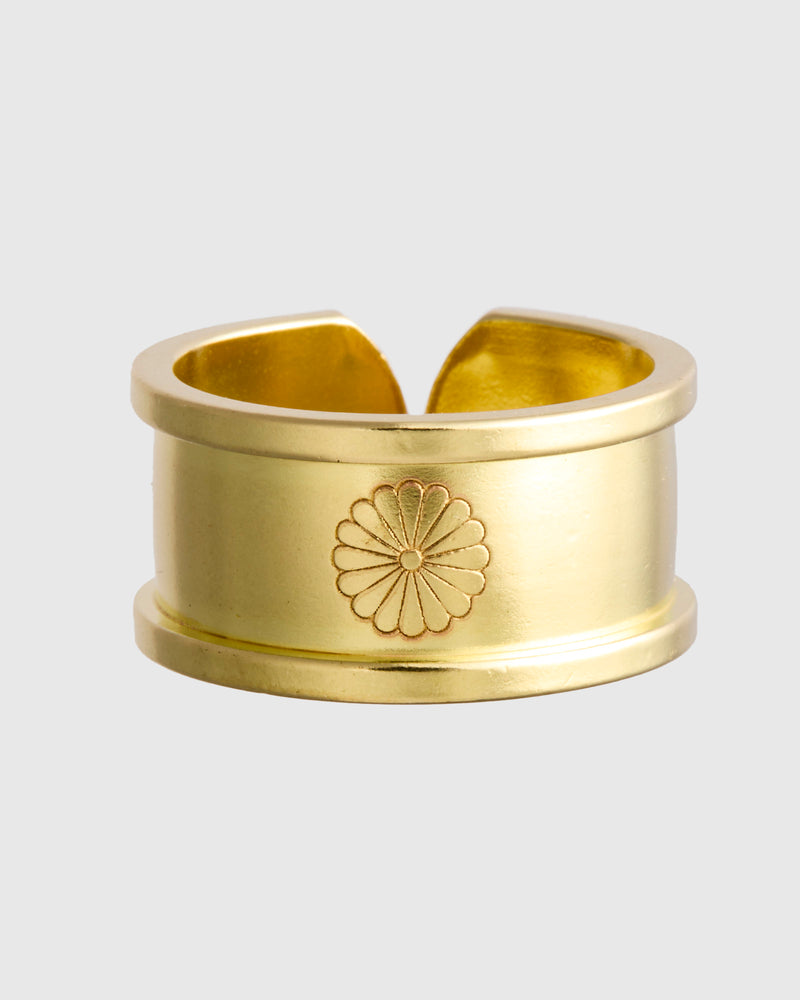 Bandana Ring in Brass