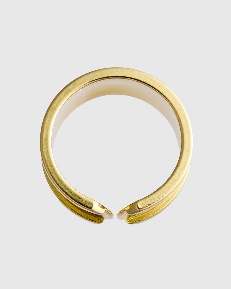 Bandana Ring in Brass