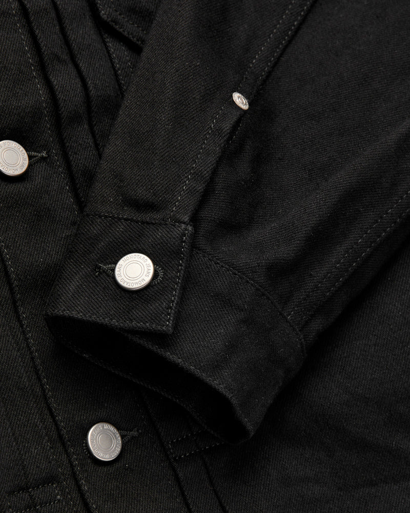 MMGJ6001 "Kyoto Montsuki" 15oz Black Selvedge Denim Type-1 Jacket