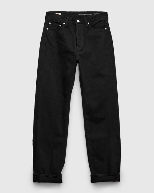 MMJE6401 "Kyoto Montsuki" 15oz Black Selvedge Denim - Straight Fit