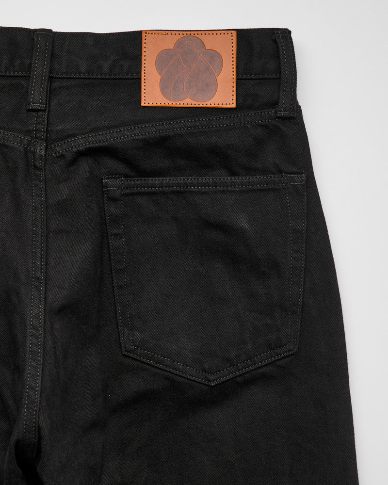 MMJE6401 "Kyoto Montsuki" 15oz Black Selvedge Denim - Straight Fit