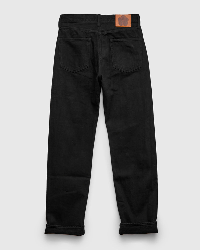 MMJE6401 "Kyoto Montsuki" 15oz Black Selvedge Denim - Straight Fit