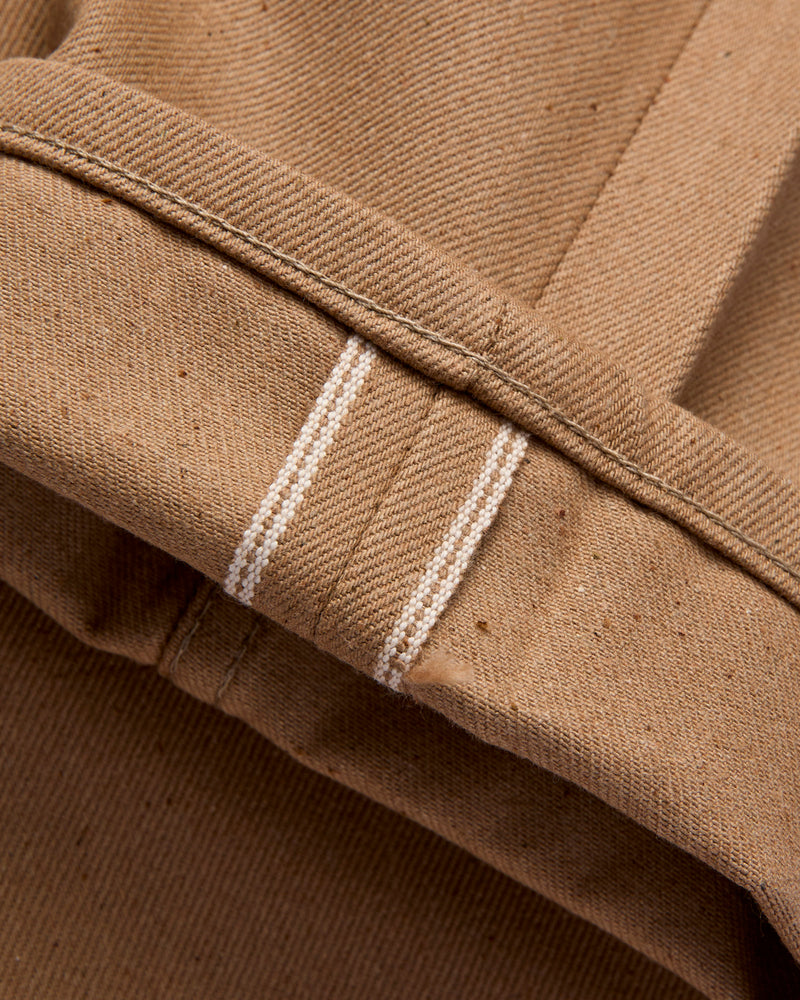 "Brown Fox" 13oz FoxFibre® Brown Selvedge Denim - Weird Guy Fit