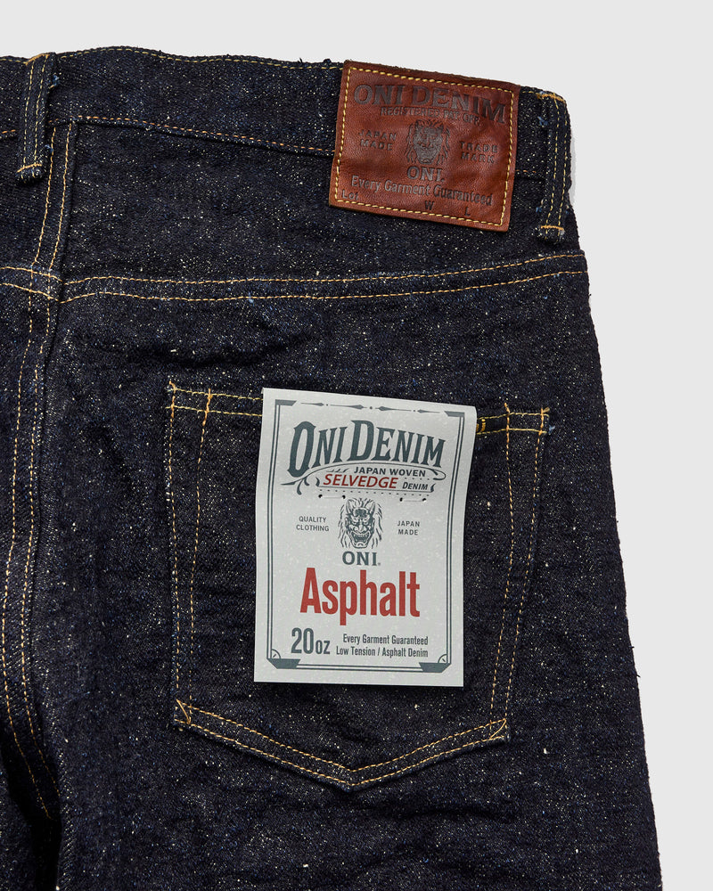 200 "Asphalt" 20oz Selvedge Denim - Wide Straight Fit