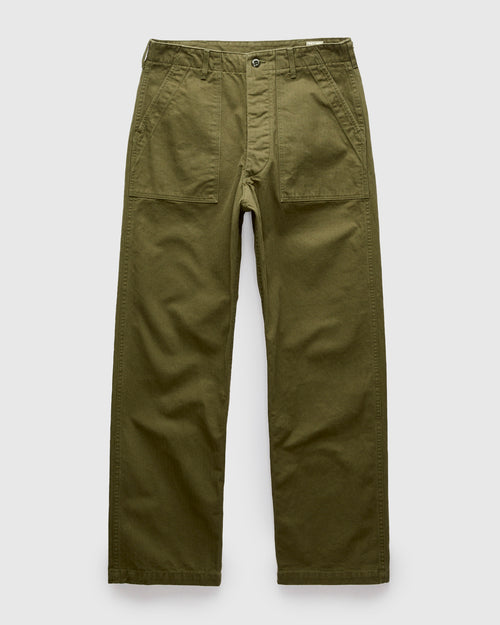 Herringbone Vintage Fit Fatigue Pants in Army