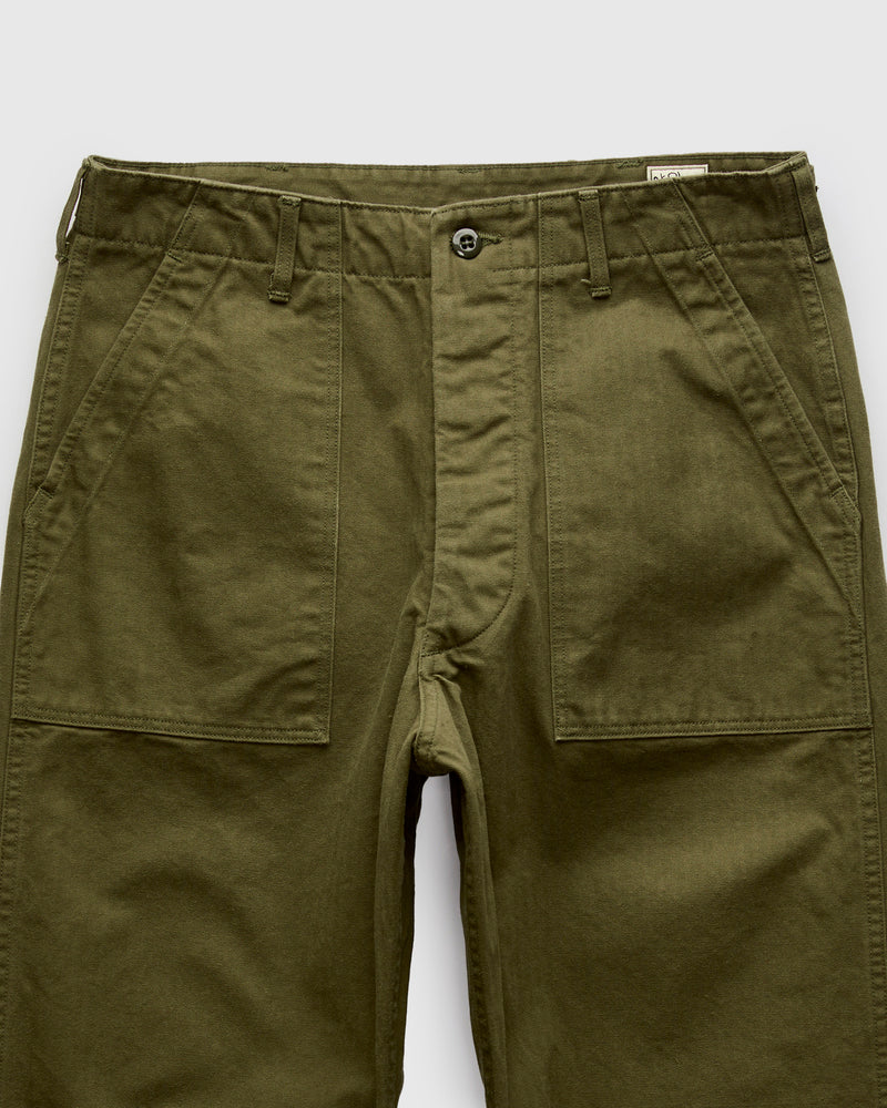 Herringbone Vintage Fit Fatigue Pants in Army