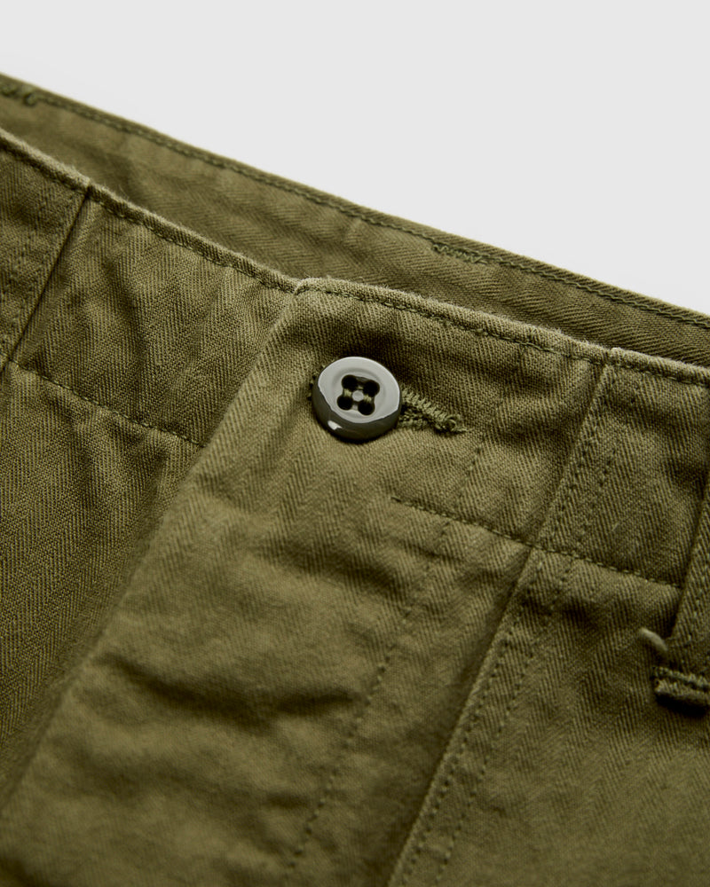 Herringbone Vintage Fit Fatigue Pants in Army