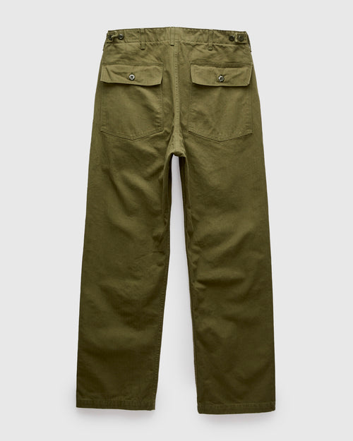 Herringbone Vintage Fit Fatigue Pants in Army
