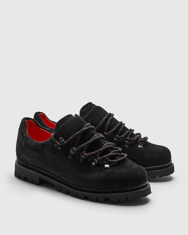 Clusaz Mountain Shoe in Velours Noir