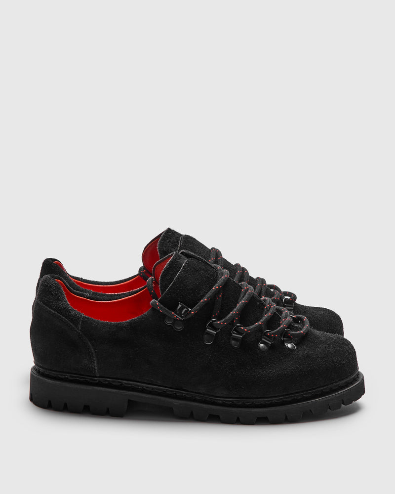 Clusaz Mountain Shoe in Velours Noir