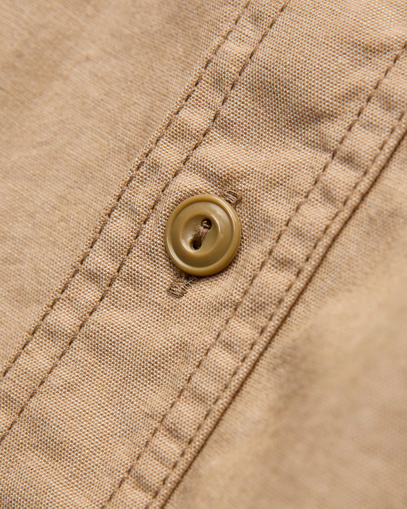 Selvedge Chambray Workshirt in Beige