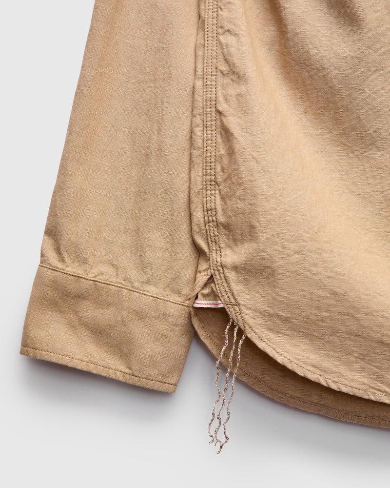 Selvedge Chambray Workshirt in Beige