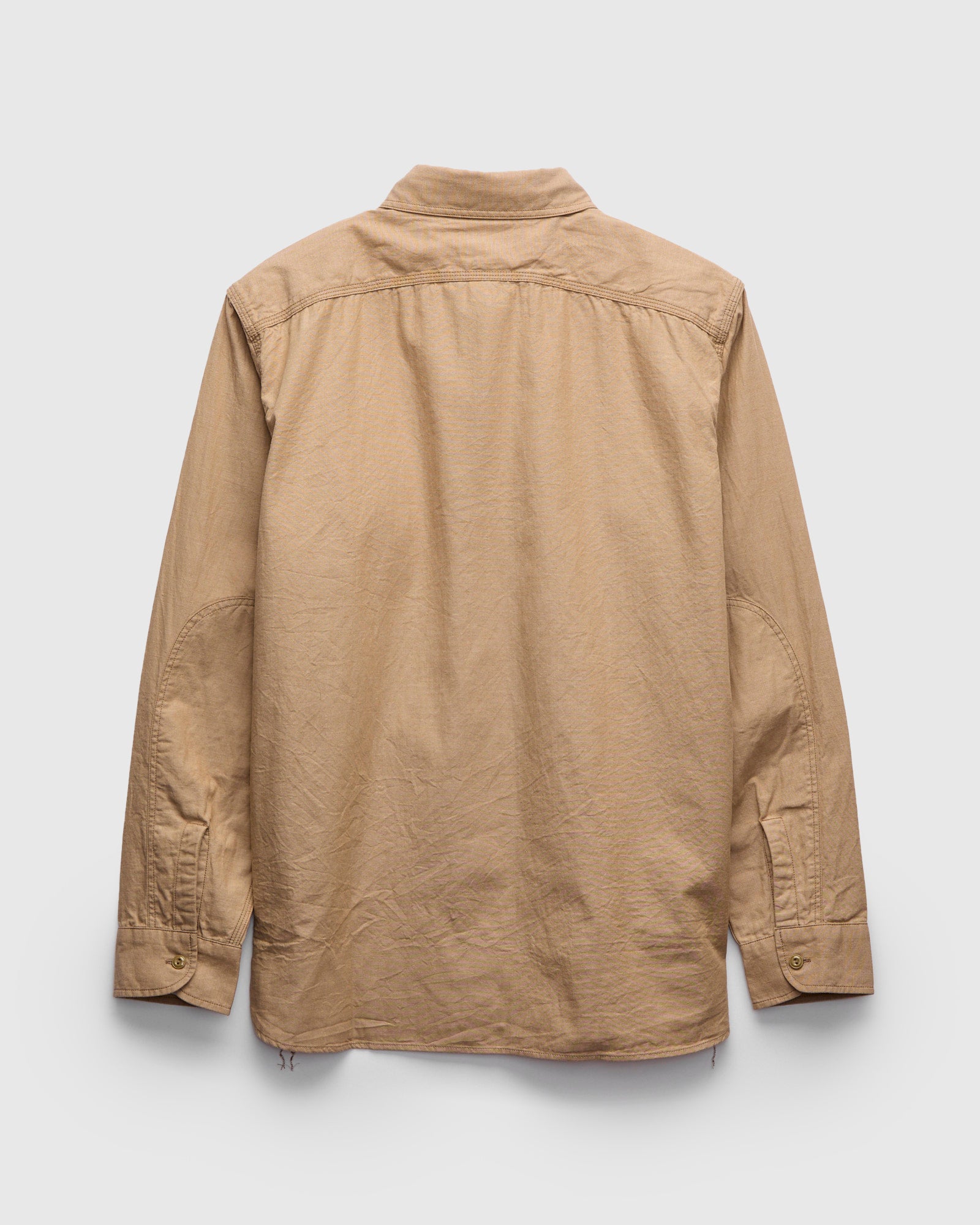 Selvedge Chambray Workshirt in Beige – Blue Owl Workshop