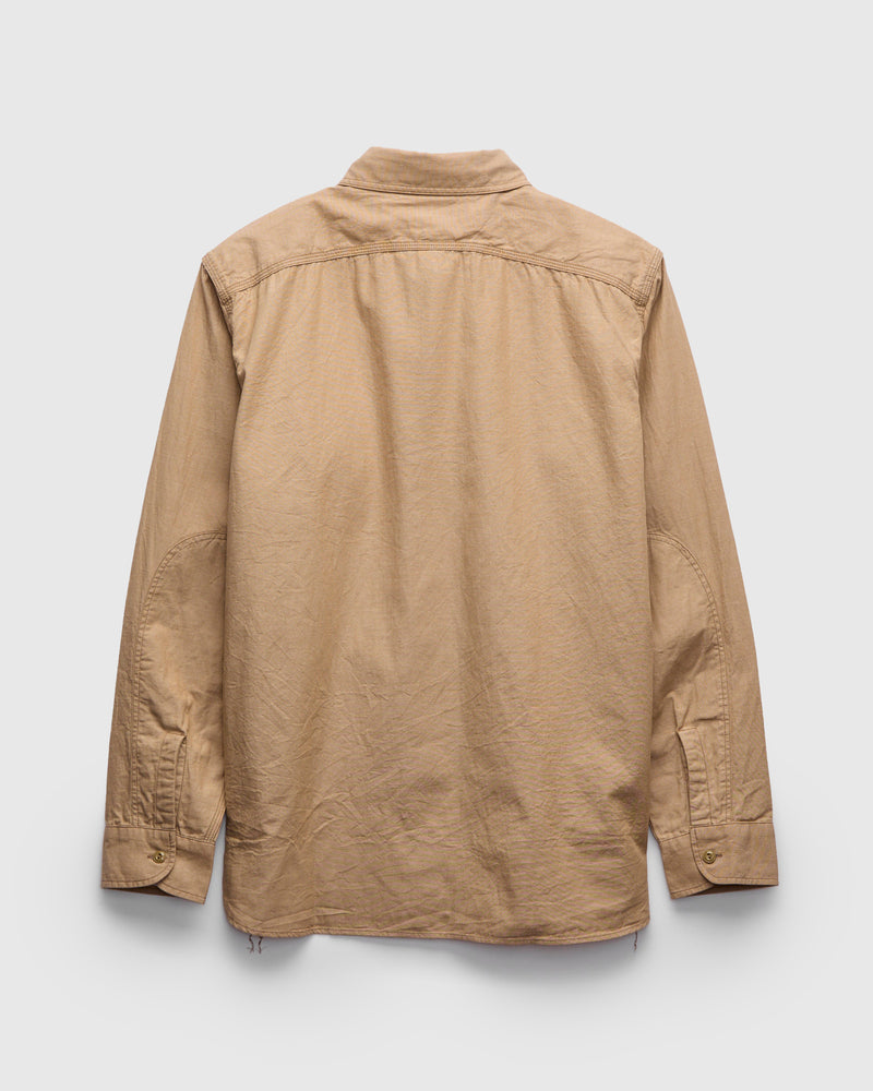 Selvedge Chambray Workshirt in Beige