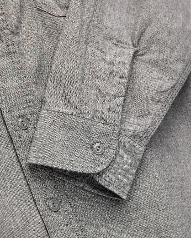 Selvedge Chambray Workshirt in Grey