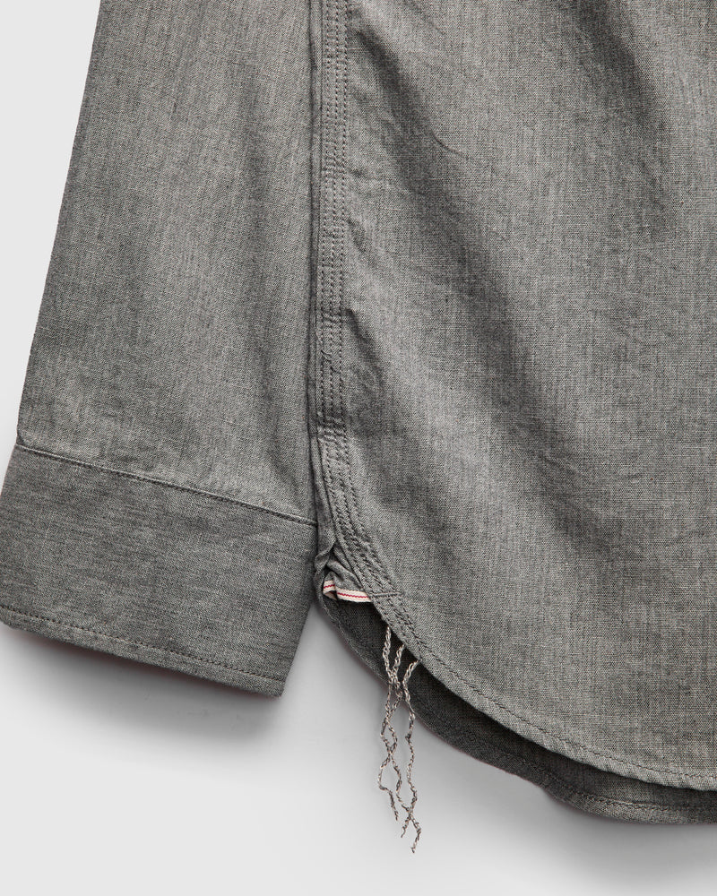 Selvedge Chambray Workshirt in Grey