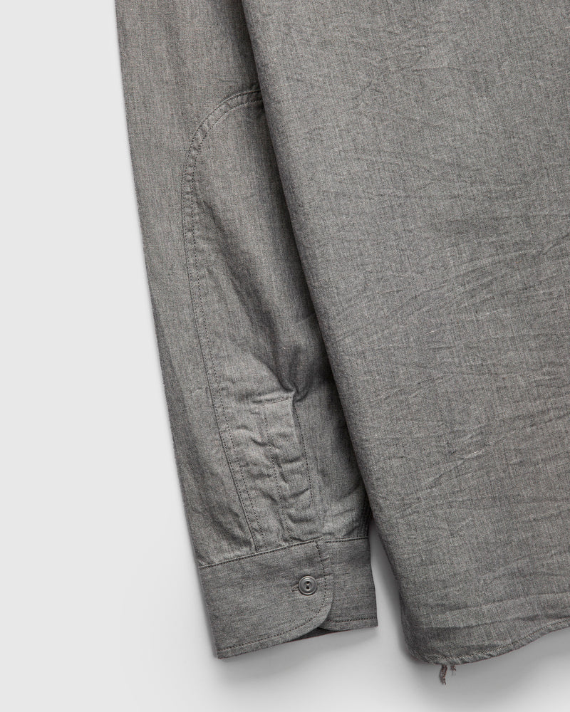 Selvedge Chambray Workshirt in Grey