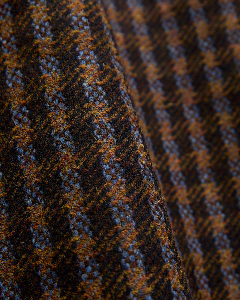 Merino Tweed Button-Up Shirt in Navy