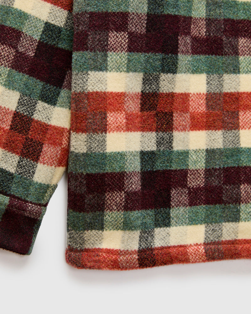La Paz x Portuguese Flannel Check Overshirt in Atlantic