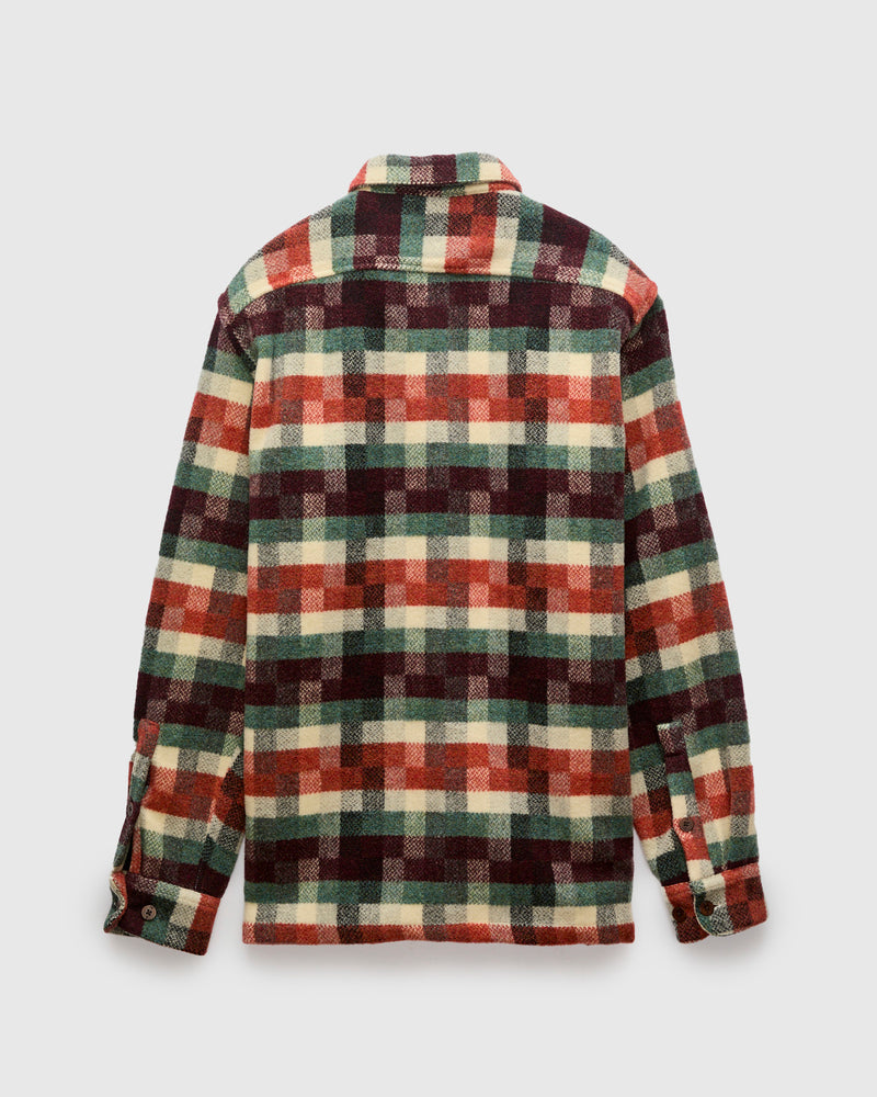 La Paz x Portuguese Flannel Check Overshirt in Atlantic