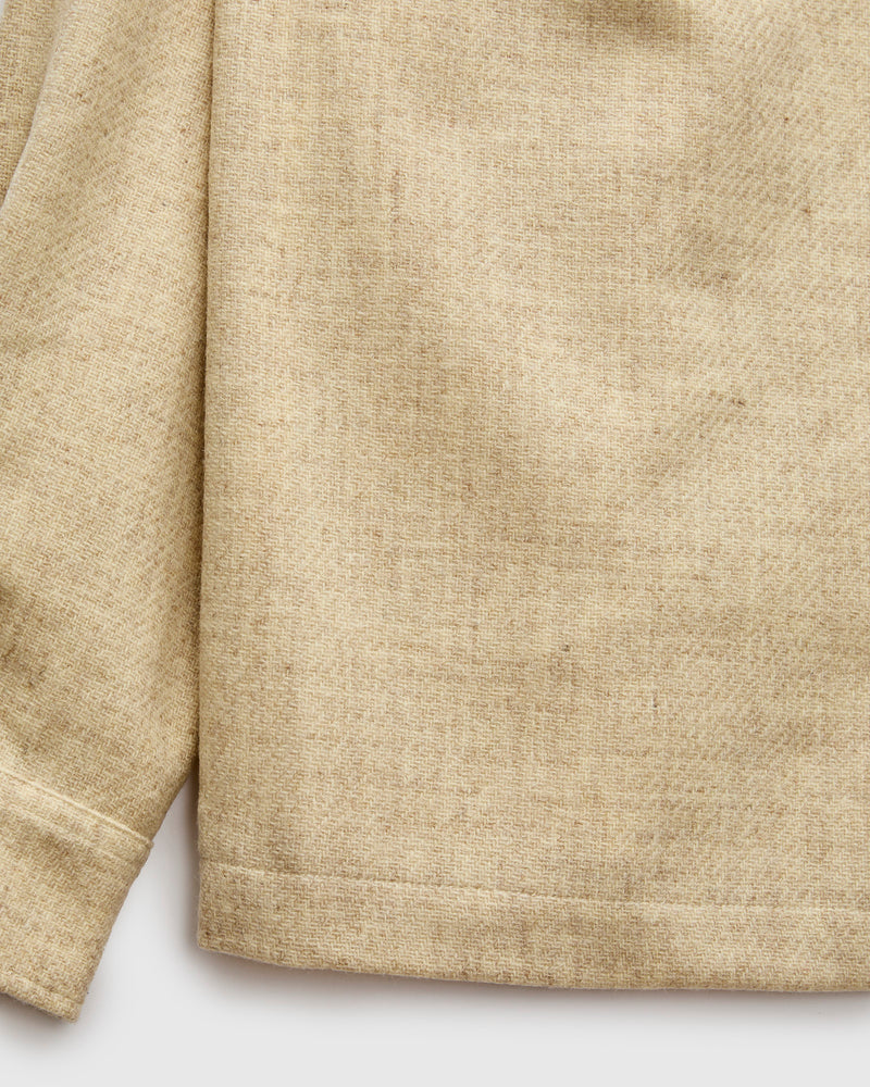Wool Field Overshirt in Ecru