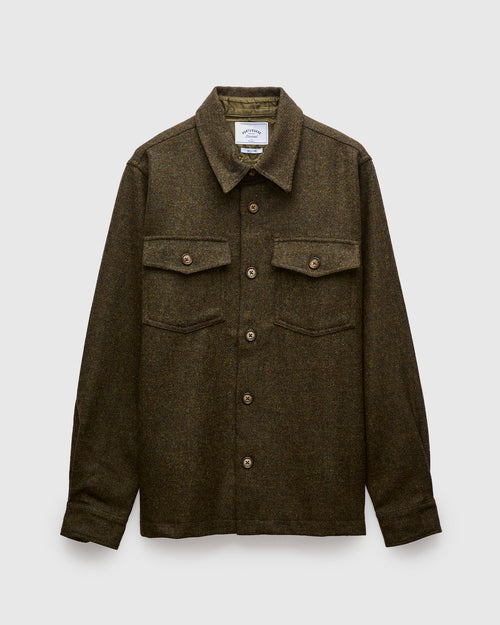Wool Field Overshirt in Forest