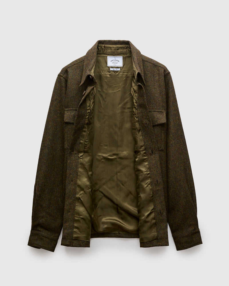 Wool Field Overshirt in Forest