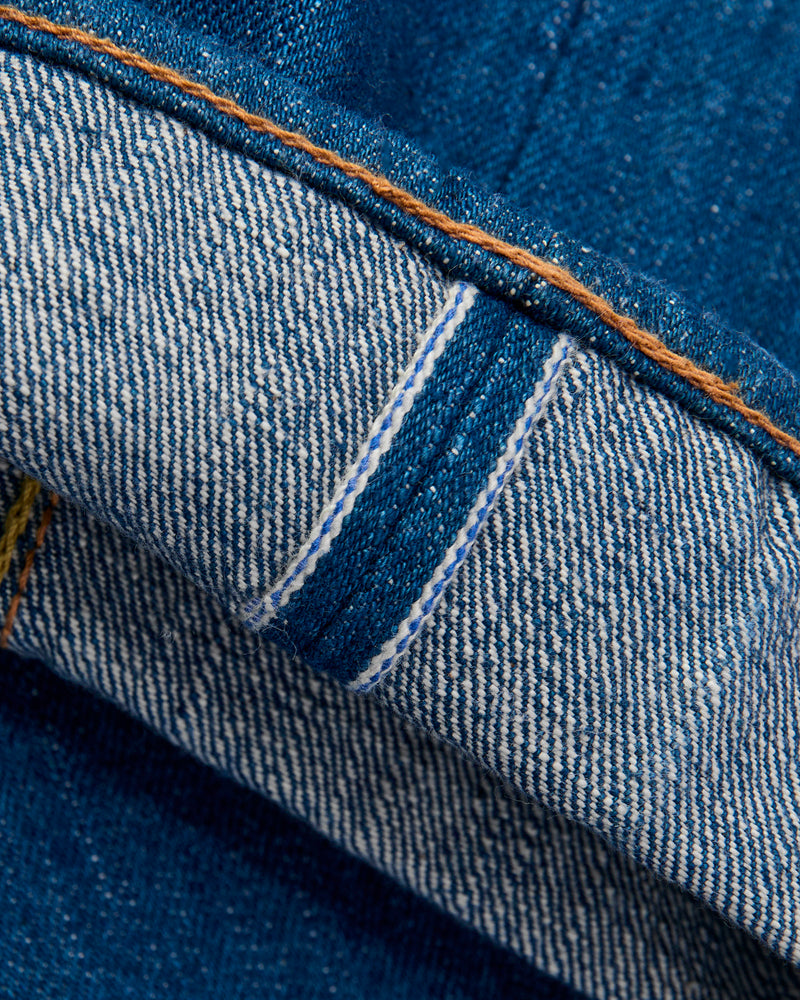 GRE-019 14oz Rinsed Selvedge Denim - Relaxed Tapered Fit