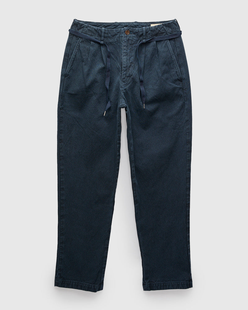 10oz Canvas 2Tuck Tapered Pants in Logwood