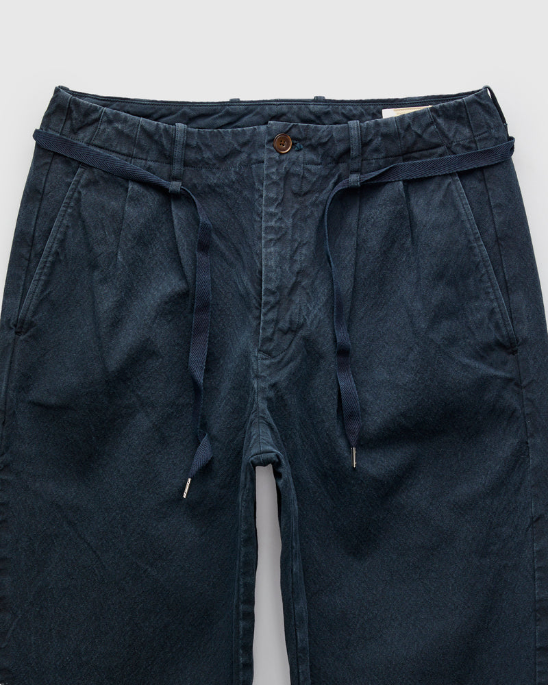 10oz Canvas 2Tuck Tapered Pants in Logwood