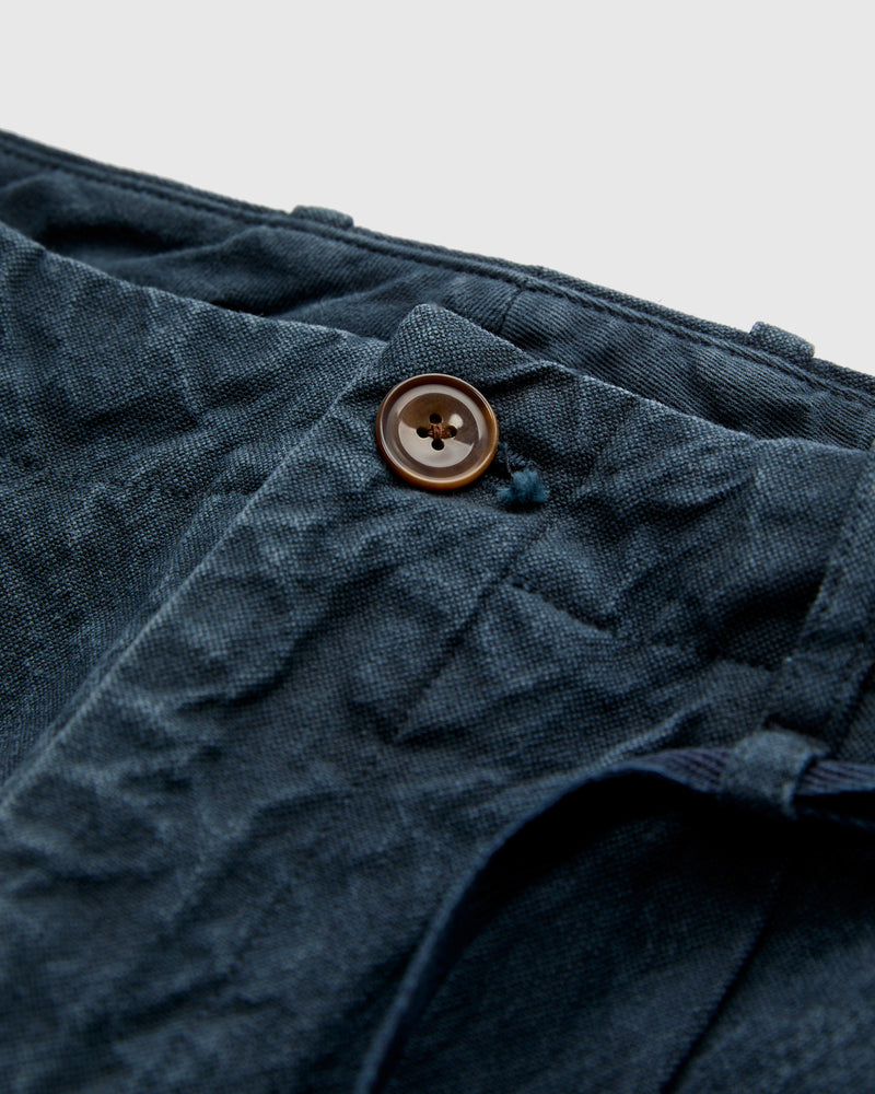 10oz Canvas 2Tuck Tapered Pants in Logwood