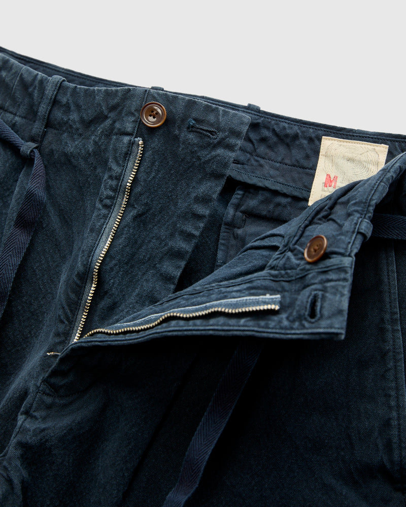 10oz Canvas 2Tuck Tapered Pants in Logwood