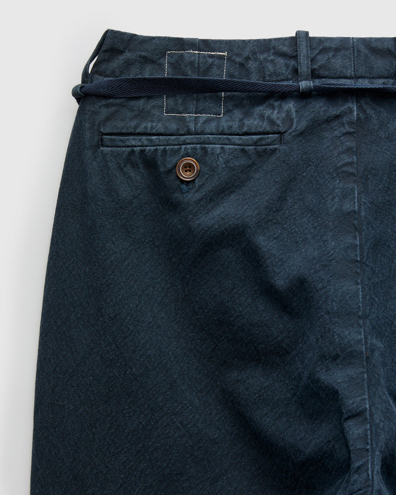 10oz Canvas 2Tuck Tapered Pants in Logwood
