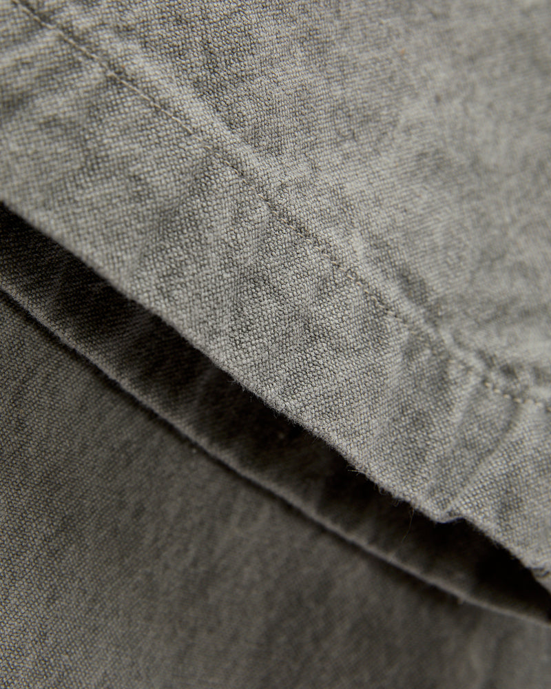 10oz Canvas 2Tuck Tapered Pants in Sumi Ink