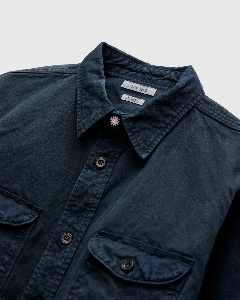 8oz Canvas Flap Workshirt in Logwood