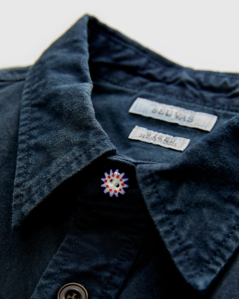 8oz Canvas Flap Workshirt in Logwood