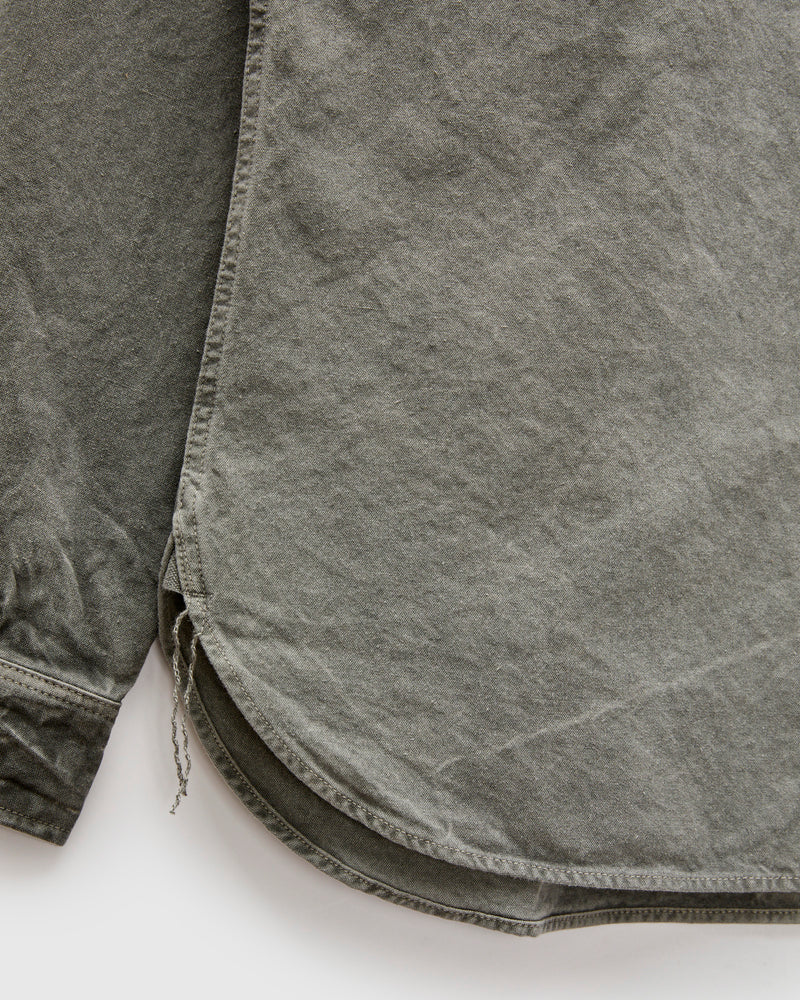 8oz Canvas Flap Workshirt in Sumi Ink