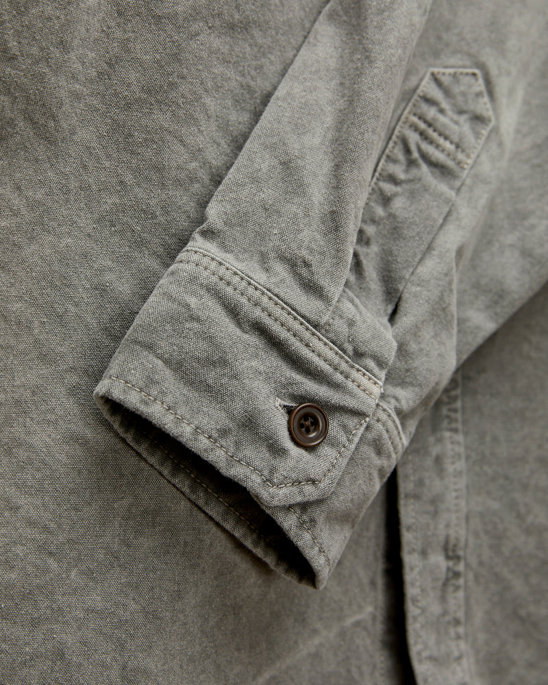 8oz Canvas Flap Workshirt in Sumi Ink