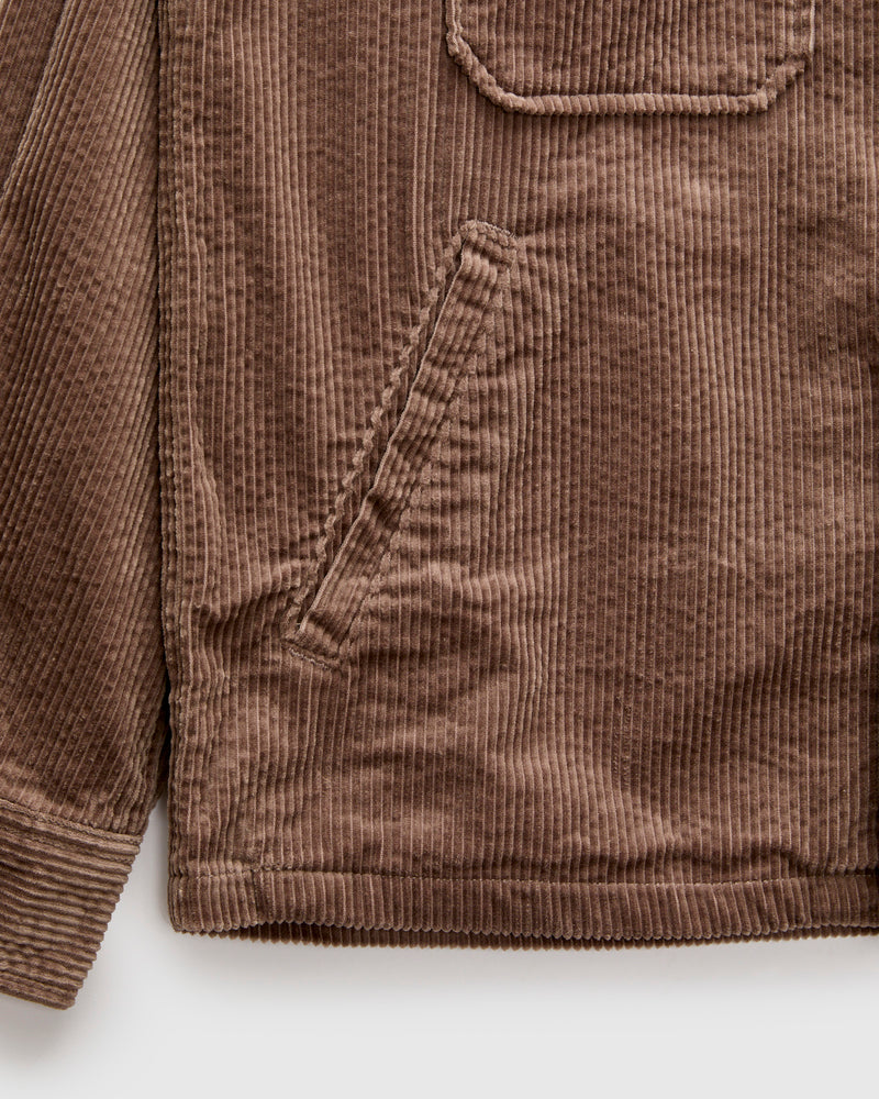 Corduroy CPO Shirt in Taupe