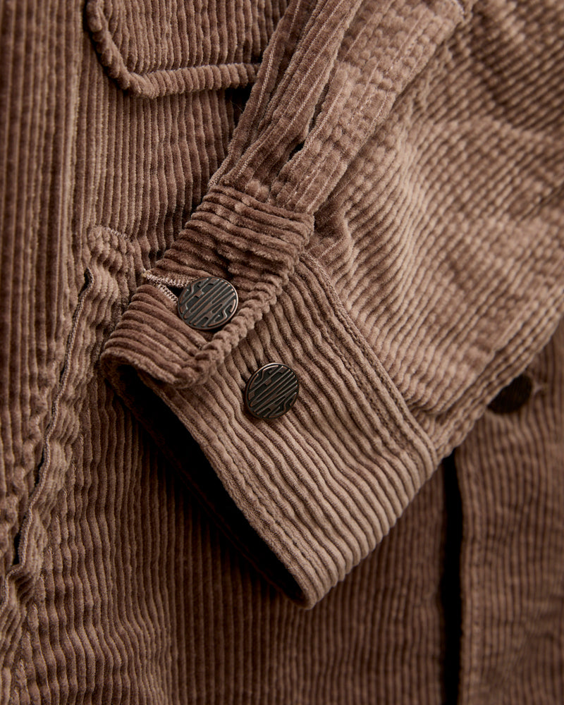 Corduroy CPO Shirt in Taupe