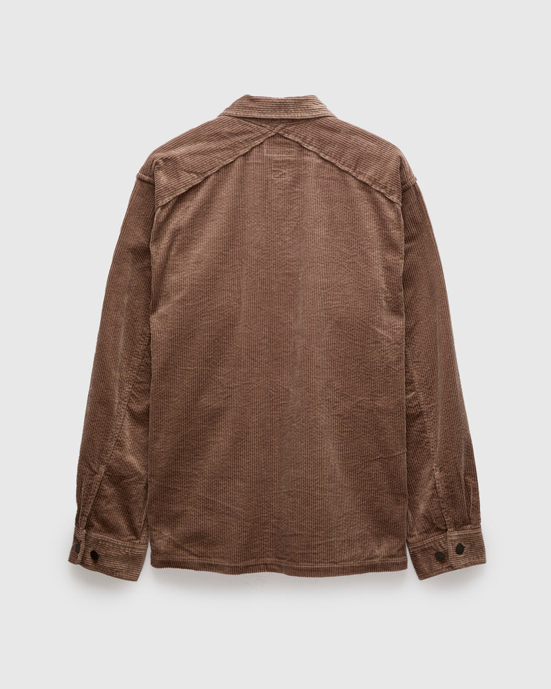 Corduroy CPO Shirt in Taupe