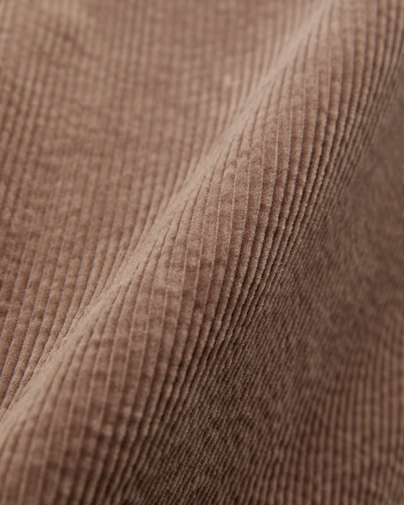 Corduroy CPO Shirt in Taupe