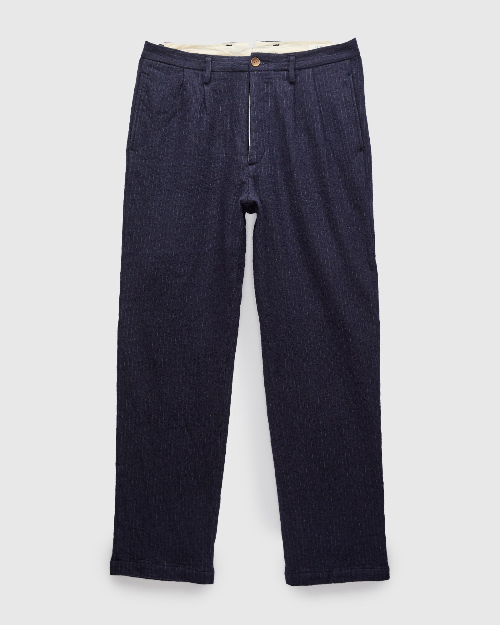 パンツ 60's Blue&Black Chambray Wool Slacks BZ107_WZ4390