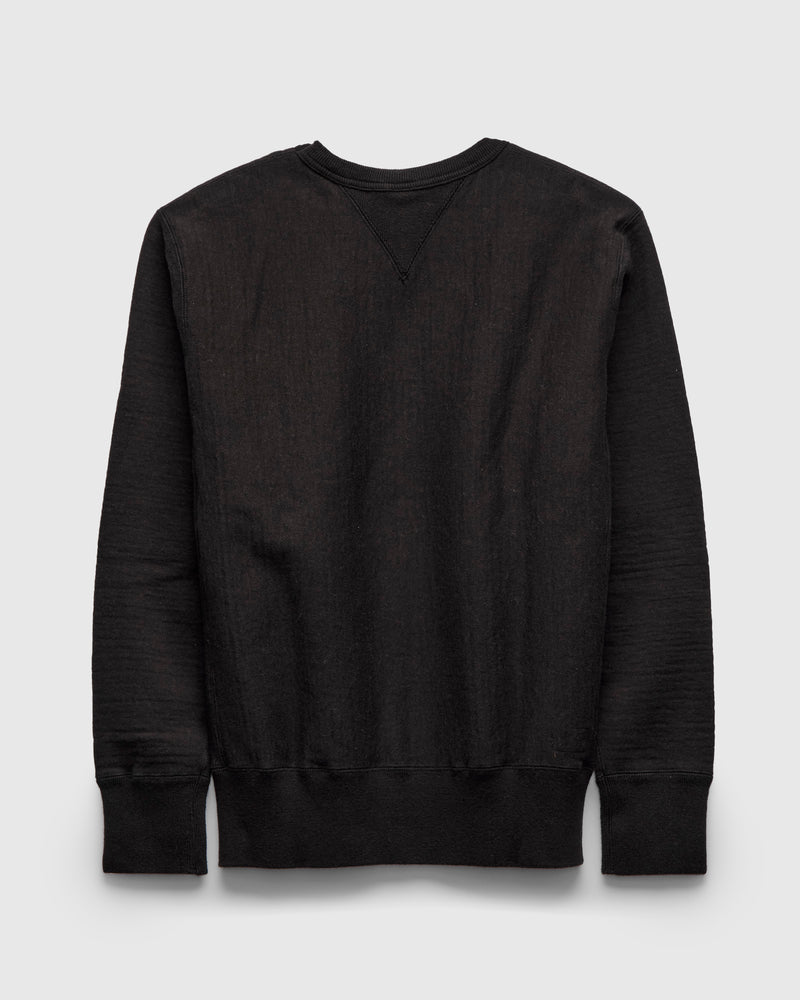 New Pucara Loopwheel Sweatshirt in Washed Black